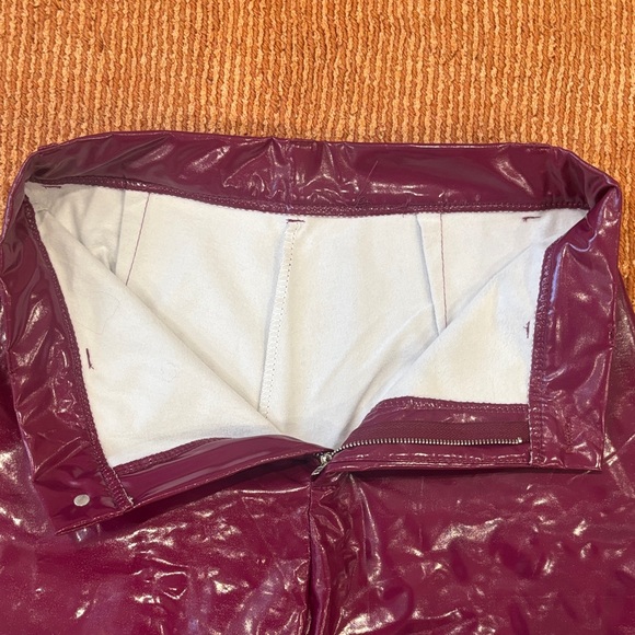 Fashionova Black AND Burgundy Vinyl Pants with soft interior (sweat proof) +more - Picture 5 of 16